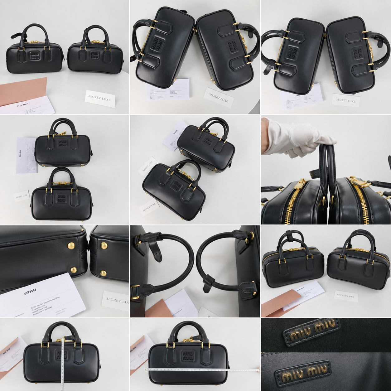 미우미우 가방 정품,LUXE 비교 사진입니다.