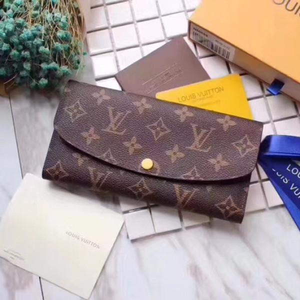 Louis Vuitton 2020 여성용 모노그램 에밀리 롱월릿