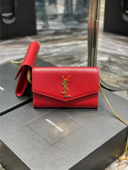 Saint Laurent 생로랑 업타운 엔벨로프 체인 지갑 607788