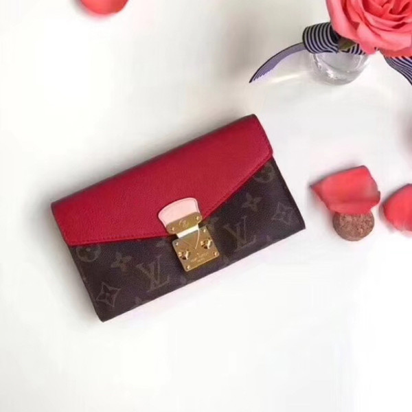 Louis Vuitton 2020 여성용 팔라스 월렛 레드