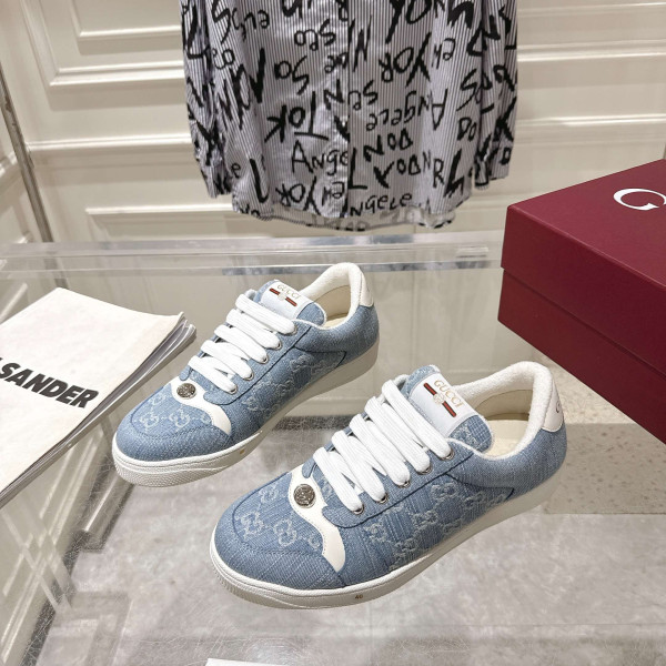 [ Gucci ] 구찌 GG 스크리너 웹 스니커즈