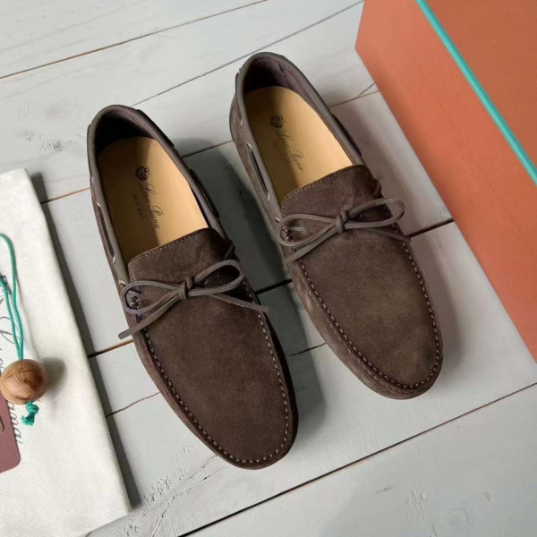 [Loro Piana] 로로피아나 도트 솔 워크 모카신
