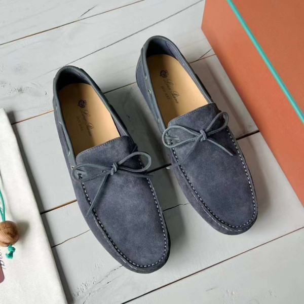 [Loro Piana] 로로피아나 도트 솔 워크 모카신