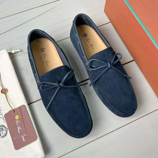 [Loro Piana] 로로피아나 도트 솔 워크 모카신