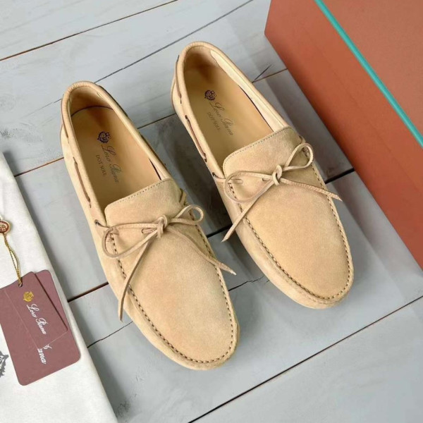 [Loro Piana] 로로피아나 도트 솔 워크 모카신