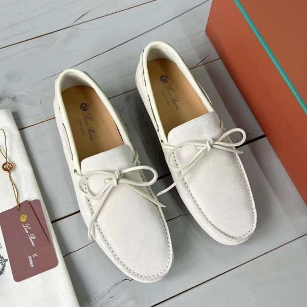 [Loro Piana] 로로피아나 도트 솔 워크 모카신