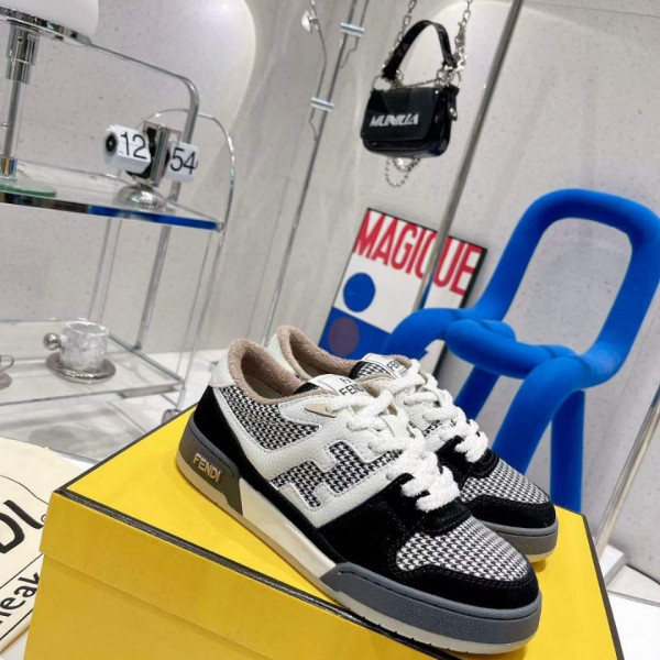 [Fendi] 펜디 매치 스웨이드 로우탑 스니커즈