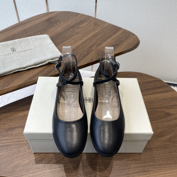 [ Brunello Cucinelli ] 브루넬로 쿠치넬리 메리제인 플랫