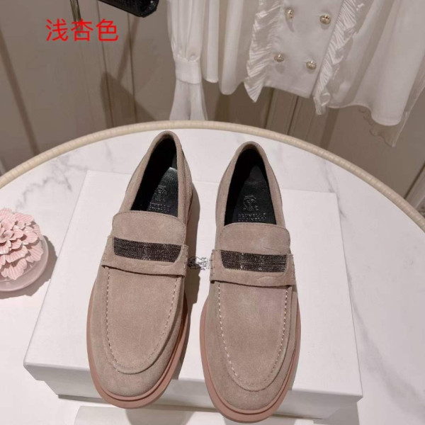 [Brunello Cucinelli] 브루넬로 쿠치넬리 모닐리 스웨이드 페니 로퍼