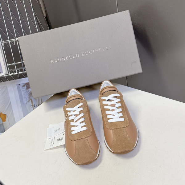 [ Brunello Cucinelli ] 브루넬로 쿠치넬리 가죽 스니커즈