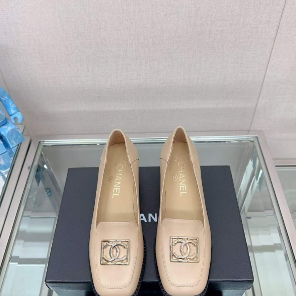 [Chanel] 샤넬 램스킨 스퀘어 토 로퍼