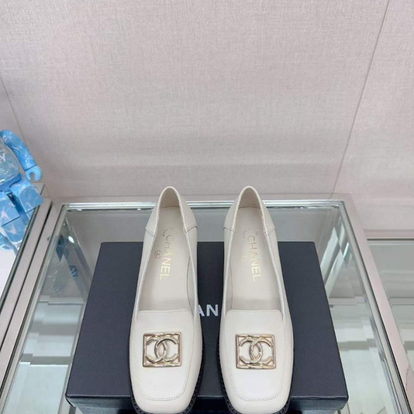[Chanel] 샤넬 램스킨 스퀘어 토 로퍼