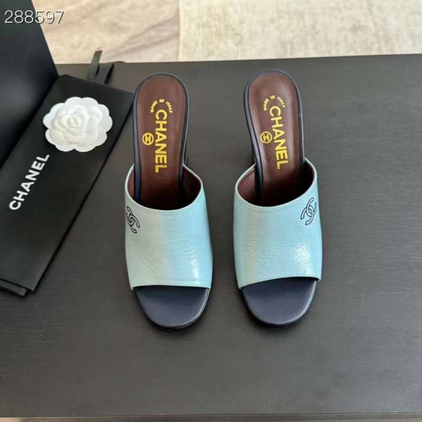 [Chanel] 샤넬 스카이 블루 뮬