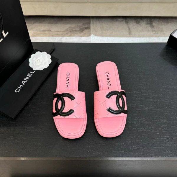 [ Chanel ] 샤넬 깜봉 슬라이드 뮬