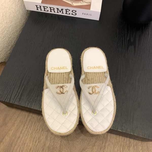 [ Chanel ] 샤넬 퀼팅 에스파듀 쪼리 샌들
