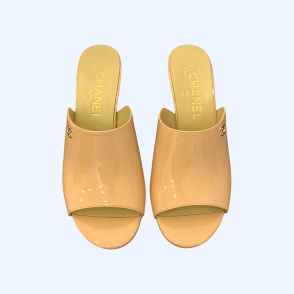 [ Chanel ] 샤넬 페이던트 뮬 힐