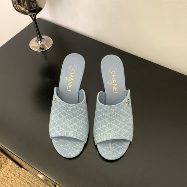 [ Chanel ] 샤넬 페이던트 뮬 힐