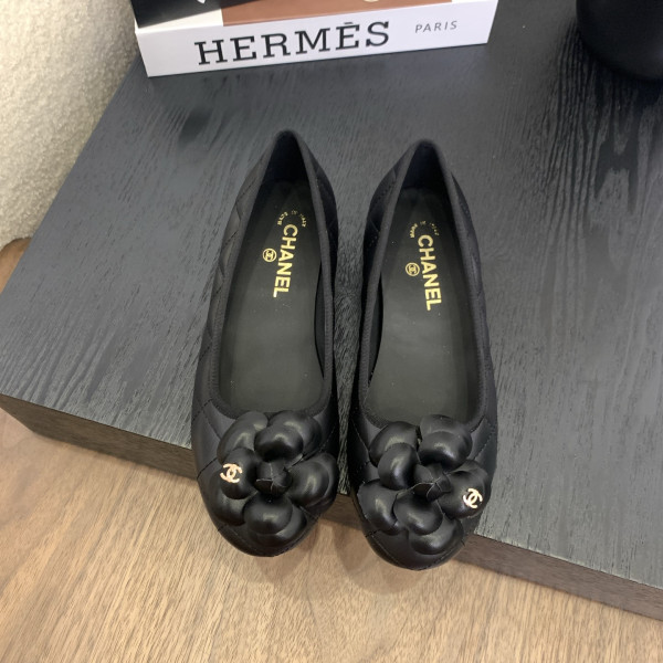 [ Chanel ] 샤넬 까멜리아 플랫 슈즈