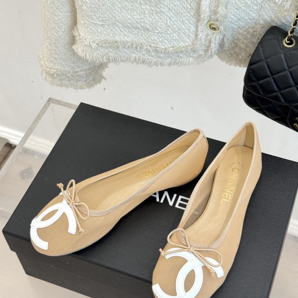 [ Chanel ] 샤넬 CC 메쉬 플랫슈즈