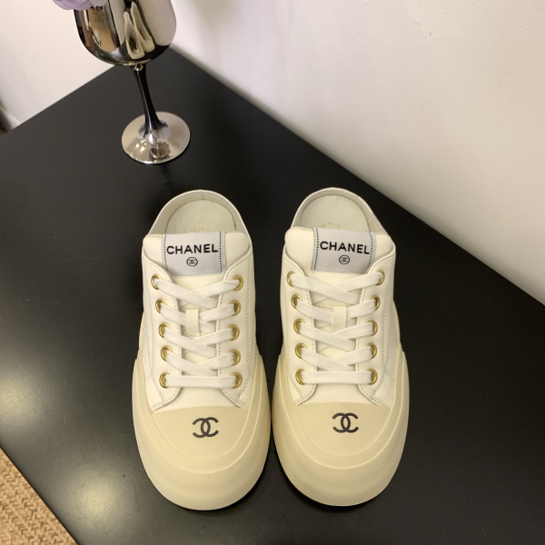 [ Chanel ] 샤넬 플랫폼 스니커즈 뮬