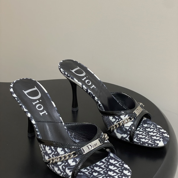[ Dior ] 디올 체인 뮬 힐