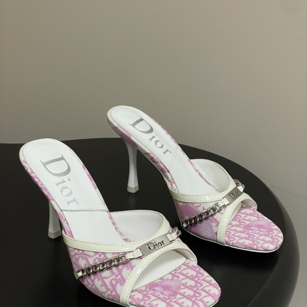 [ Dior ] 디올 체인 뮬 힐