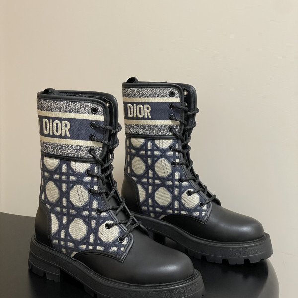 [ Dior ] 디올 트위드 워커 부츠