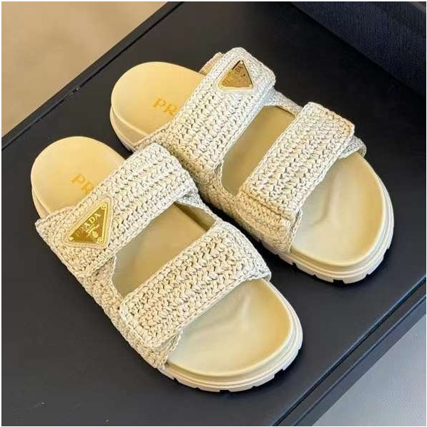 [Prada] 프라다 크로셰 슬라이드