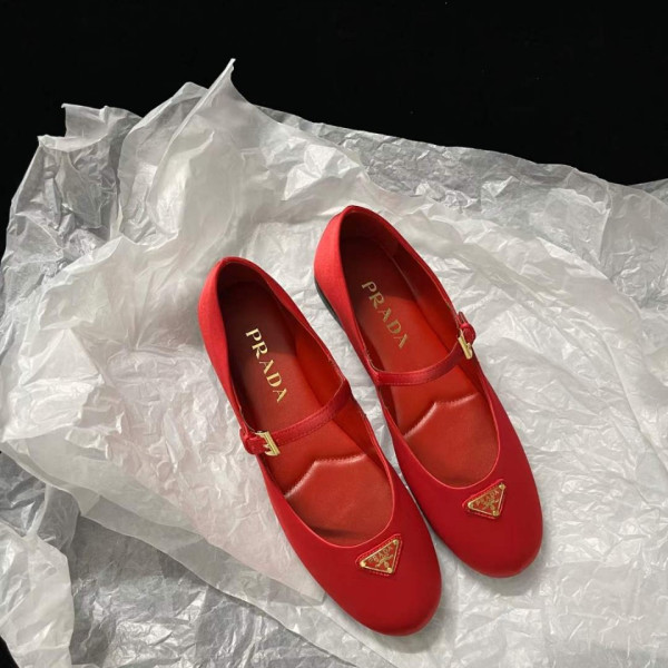 [Prada] 프라다 나파 가죽 발레리나 슈즈