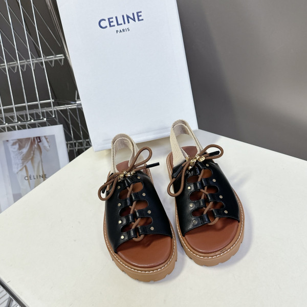 [ Celine ] 셀린느 빌리 청키 샌들