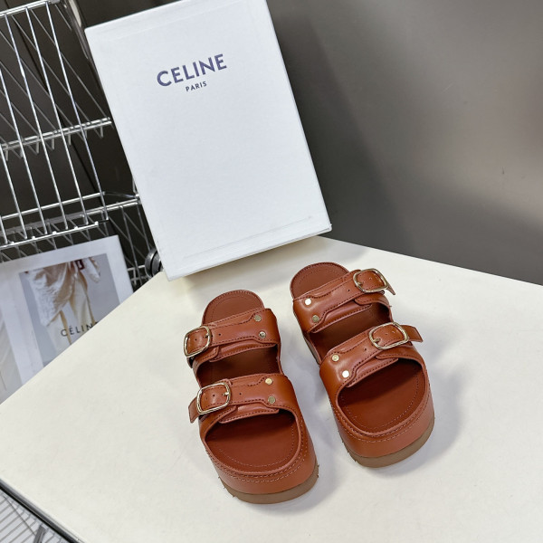 [ Celine ] 셀린느 폴리 웨지 뮬