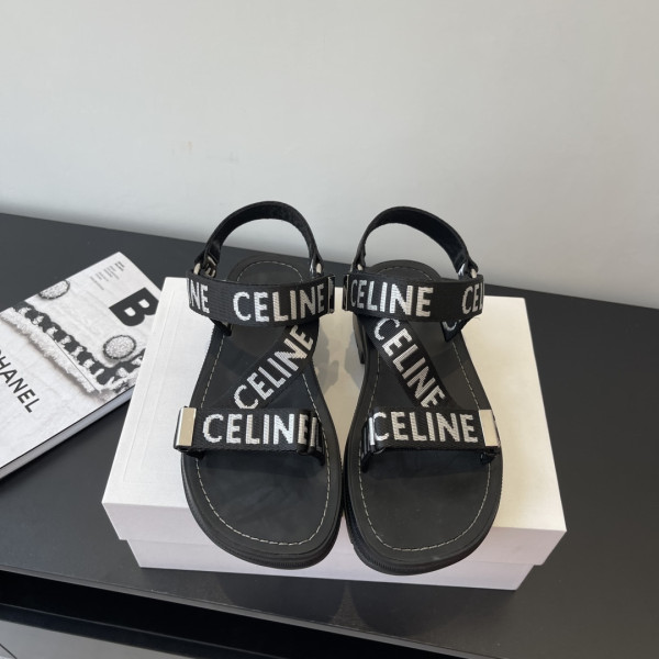 [ Celine ] 셀린느 레오 스트래피 샌들