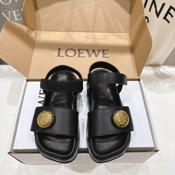 [ Loewe ] 로에베 페블 퍼스벳 샌들