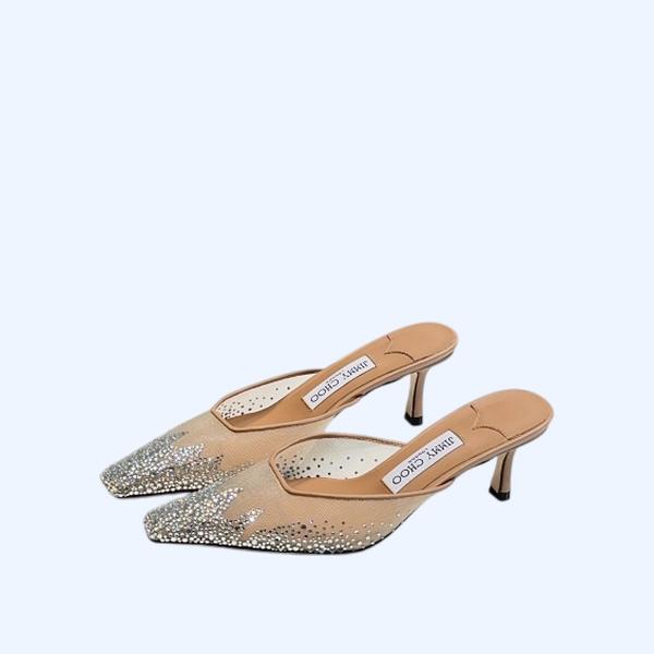 [ Jimmy Choo ] 지미추 비비 뮬 힐