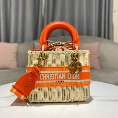 [ Dior ] 디올 Lady 라탄 백