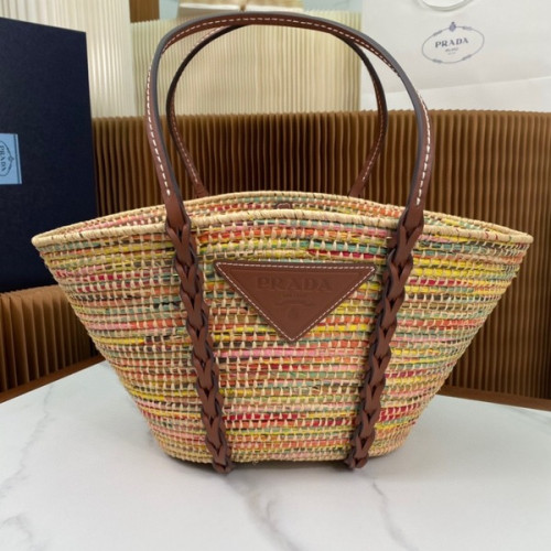 [ Prada ] 프라다 라피아 우븐백
