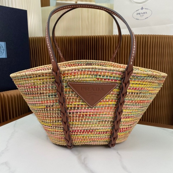 [ Prada ] 프라다 라피아 우븐백