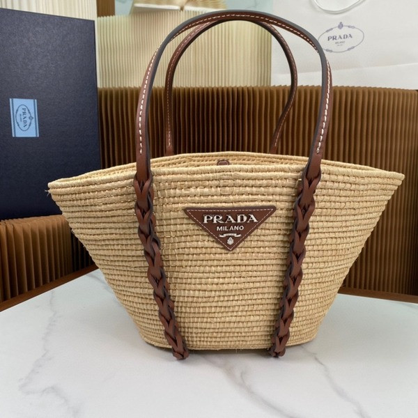 [ Prada ] 프라다 라피아 우븐백