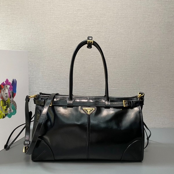 [ Prada ] 프라다 보니 라지 가죽 핸드백