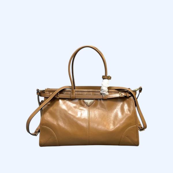 [ Prada ] 프라다 보니 라지 가죽 핸드백