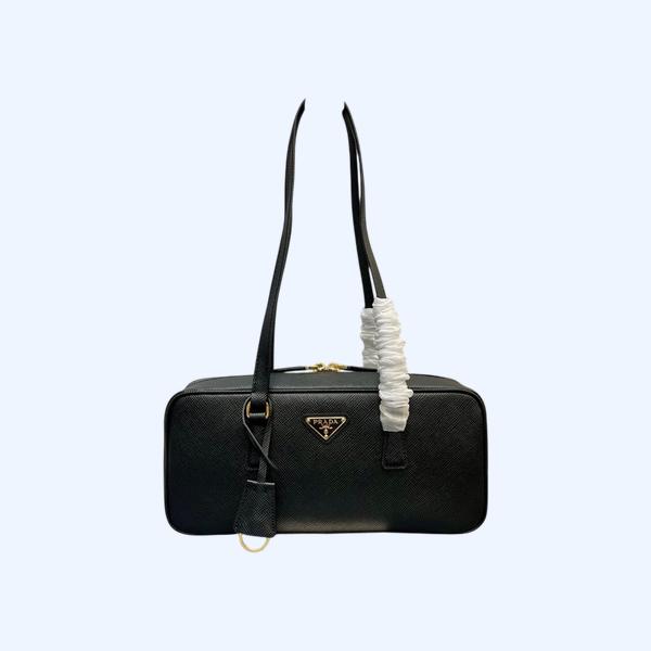 [ Prada ] 프라다 미디엄 가죽 탑 핸들 백