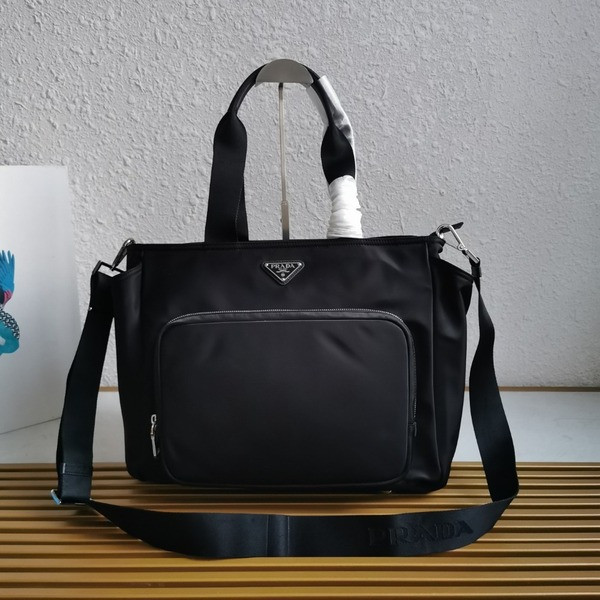 [ Prada ] 프라다 사피아노 가죽 및 리나일론 토트백