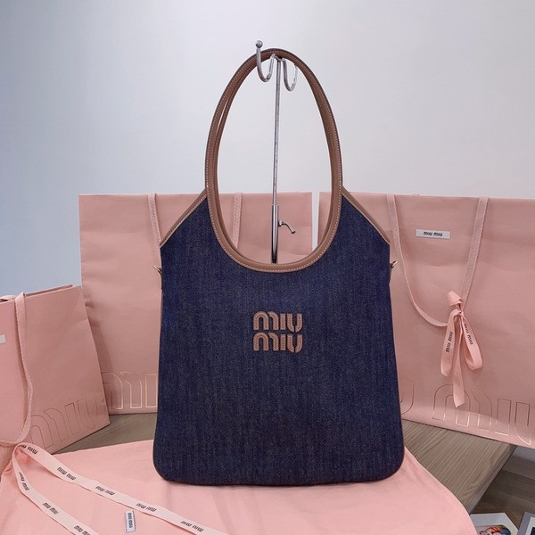 [ Miu Miu ] 미우미우 아이비 데님 토트백