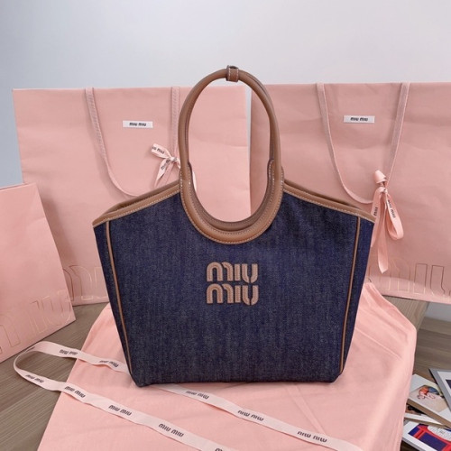 [ Miu Miu ] 미우미우 아이비 데님 토트백