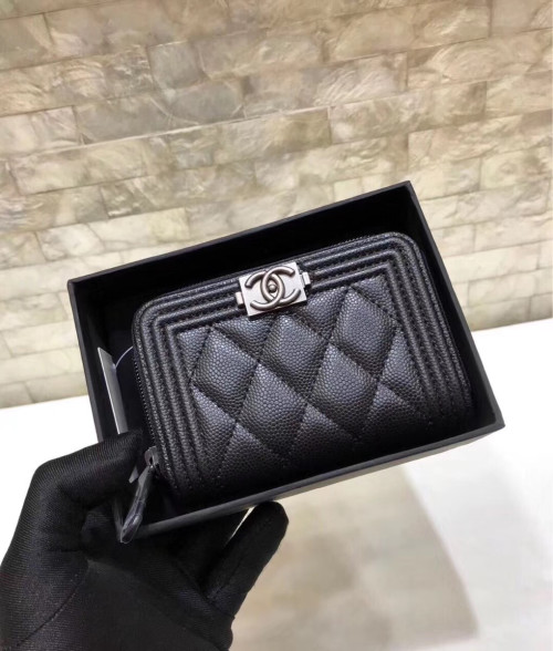 CHANEL 샤넬 카드지갑&동전지갑 은장 10CM AS60026