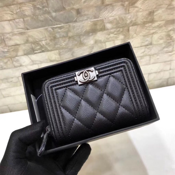 CHANEL 샤넬 카드지갑&동전지갑 은장 10CM AS60026