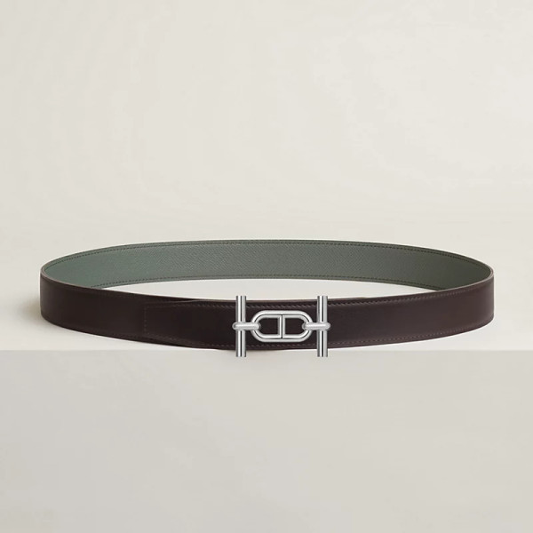 Ancre 벨트 버클 & 리버서블 가죽 스트랩 32mm