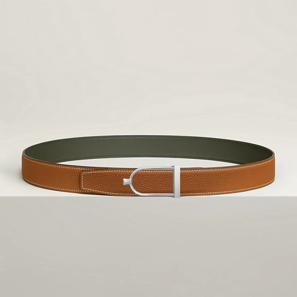 Destrier 벨트 버클 & 리버서블 가죽 스트랩 32mm