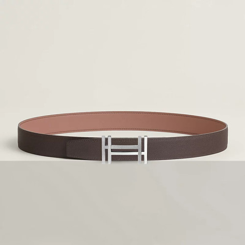 H au Carre 벨트 버클 & 리버서블 가죽 스트랩 32mm