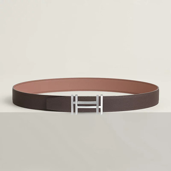 H au Carre 벨트 버클 & 리버서블 가죽 스트랩 32mm